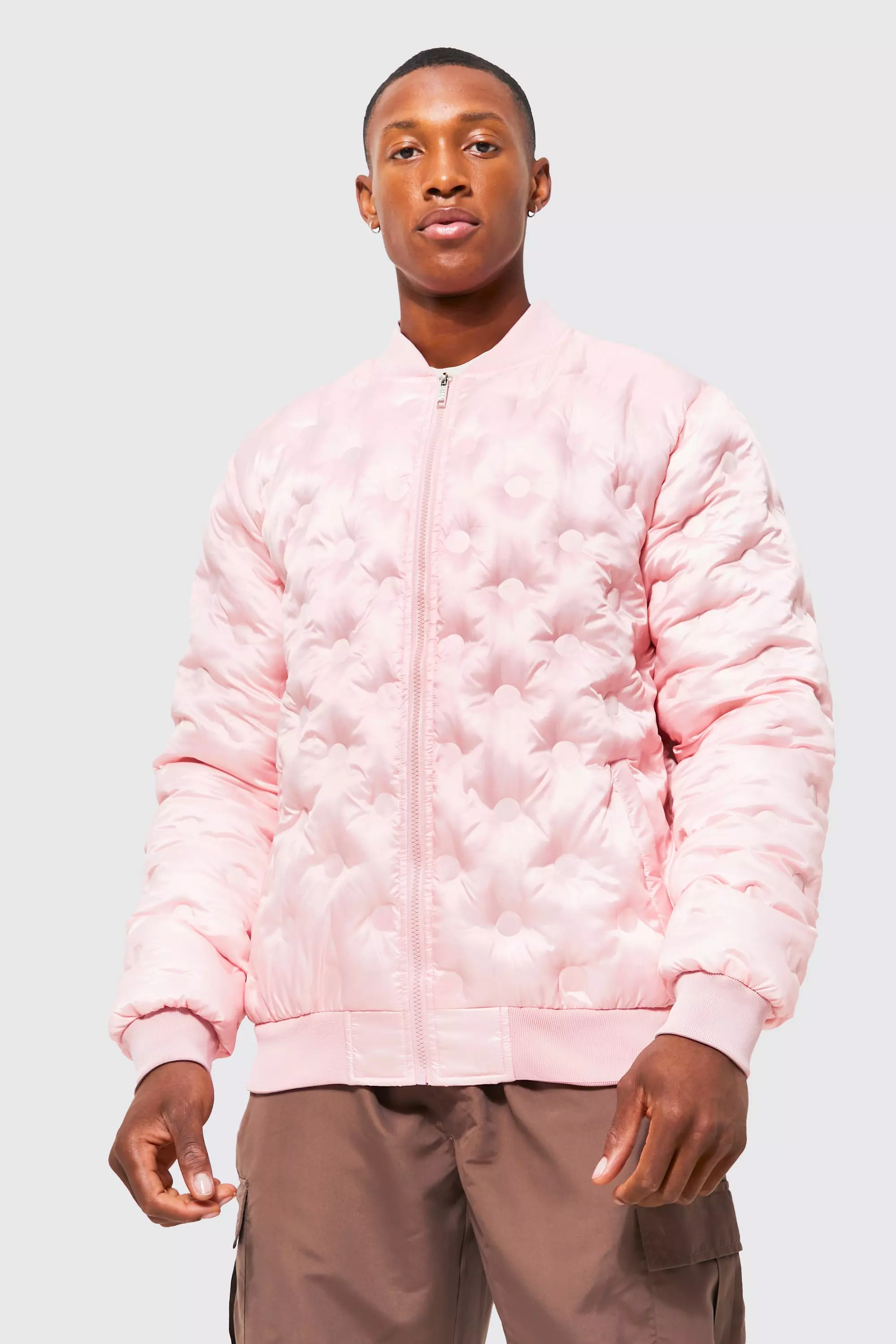 Pink nike bomber discount jacket with hearts